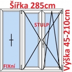 Trojkdl Okna FIX + O + OS (Stulp) - ka 285cm